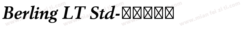 Berling LT Std字体转换
